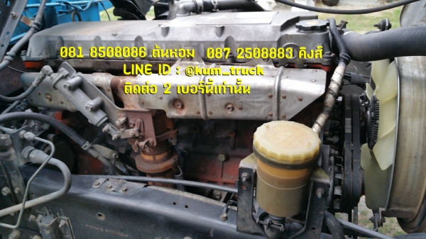 ISUZU deca ปี44 ติดเครน 5 ตัน 4ปลอก Tadano กระบะพื้นไม้ยาว 6.4 เมตร ยางสวย รถพร้อมใช้งาน