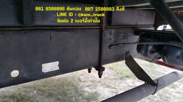 ISUZU deca ปี44 ติดเครน 5 ตัน 4ปลอก Tadano กระบะพื้นไม้ยาว 6.4 เมตร ยางสวย รถพร้อมใช้งาน