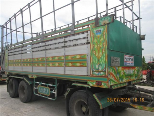 ขายลูกพ่วงดั้ม 3 เพลาแท้ กระบะยาว 7 เมตร ปี54