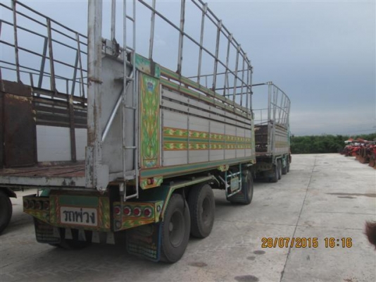 ขายลูกพ่วงดั้ม 3 เพลาแท้ กระบะยาว 7 เมตร ปี54