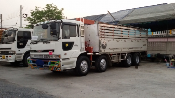 HINOโปรเฟีย.2เพลา-เครื่องP11C.รวมเครน.7,80เมตร.บะเนียม7เมตร.เครน3,5ตัน.Vสภาพสวยจัด.