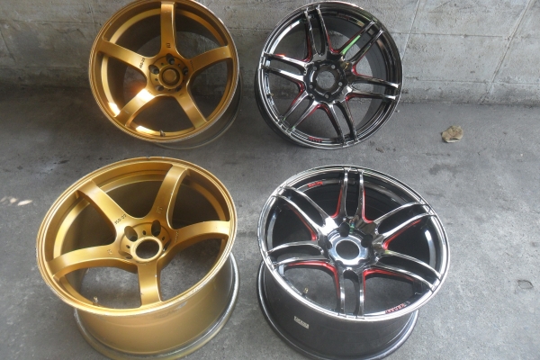 ล้อแม็ก18นิ้ว5รุ114 กว้าง10นิ้ว กับ 10.5นิ้ว สวยๆ 4 วง ราคา 7900 บาท