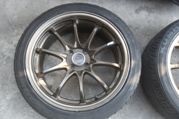 ล้อแม็ก17นิ้ว4รู100 ce28 พร้อมยาง สวยๆ 4 ล้อ ราคา 6500 บาท