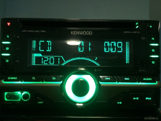 KENWOOD DPX-U510 USB Ipod MP3 CD AUX ไฟประมาญ1000เฉดสี ปรีเอ้า 1 ชุด สภาพสวย มือ2 ญี่ปุ่น
