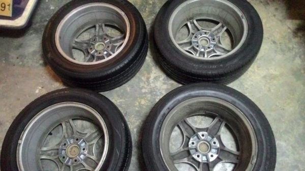 แม๊กยาง ดันรอป205-55-16 japan ขอบ16 5รู114 2500บาท