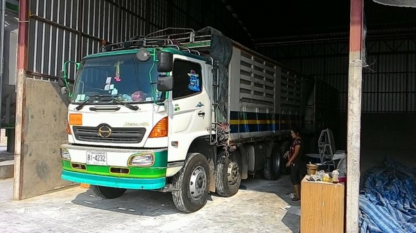 สิบสองล้อ แม่ลูก แบบไม่ดั้ม HINO MEGA FM 2P