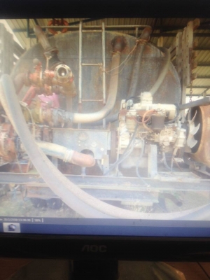 รถ 10 ล้อ ISUZU หัวยาวบรรทุกน้ำ  2 เพลา เครื่อง 6BF มีใบคุมเครื่อง