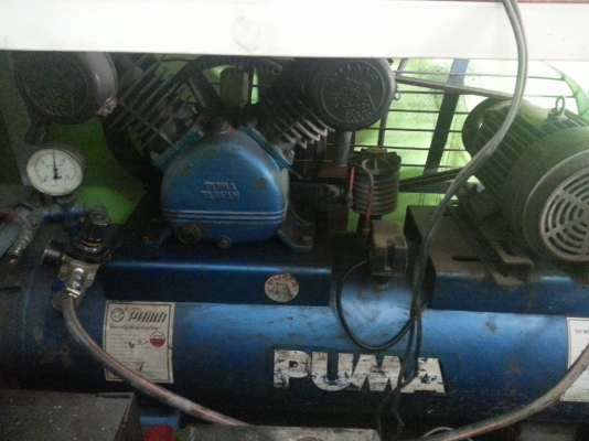 ขายเครื่องยิงทรายพร้อมอุปกรณ์ปั้มลมถัง3แรง พูม่า