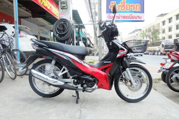 ขายฮอนด้า เวฟ 110i สีแดง-ดำ สตาร์ทมือ
