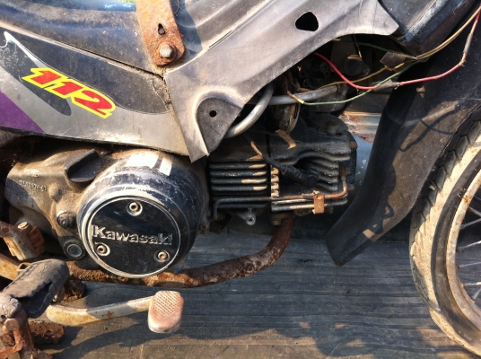 แยกขายอะไหล่ kawasaki cheer เครื่องติด หรือขายทั้งคัน 2000บาท เอกสารหาย