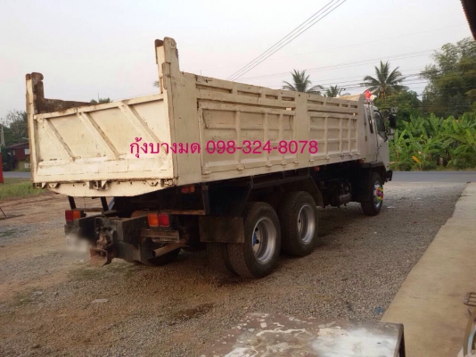 ขายรถบรรทุกดัมพ์ MITSUBISHI M5 FN627 ปี 51 เครื่อง 6D16 turbo inter - 240 แรง 2 เพลา กระบะดัมพ์ มีลำโพงลากลูก ยางเต็ม ทะเบียนพร้อม