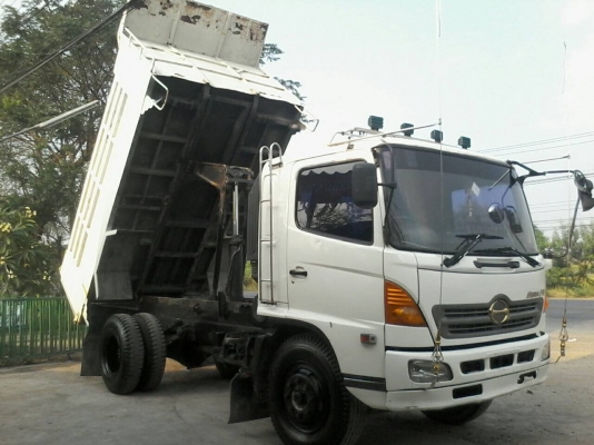 ขายรถ6ล้อดั้ม Hino Mega212แรง FG1Jยูโร2ปี48กระบะดั้มดินยาว4.10มยาง1000
