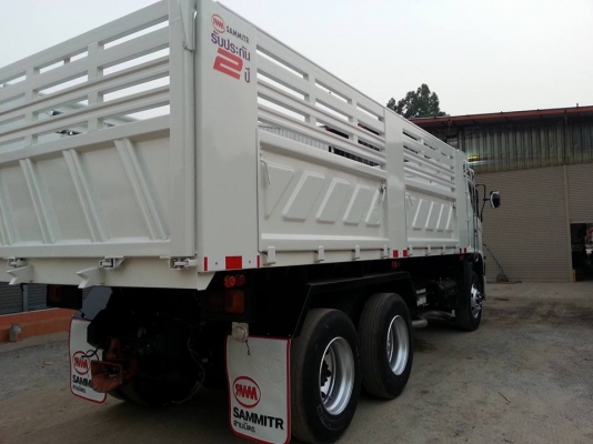 ขายรถสิบล้อ Hino FM 1A 344แรงปี56ดั้มสามมิตรต่อใหม่ มีระะบบลากพ่วง รถสวยยางใหม่