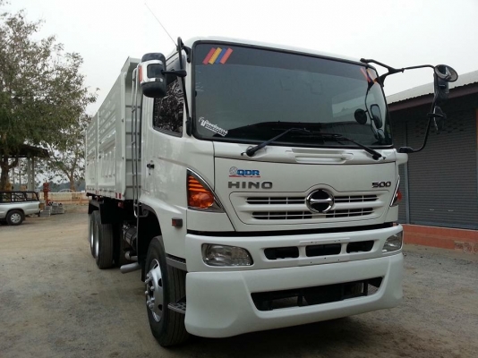 ขายรถสิบล้อ Hino FM 1A 344แรงปี56ดั้มสามมิตรต่อใหม่ มีระะบบลากพ่วง รถสวยยางใหม่