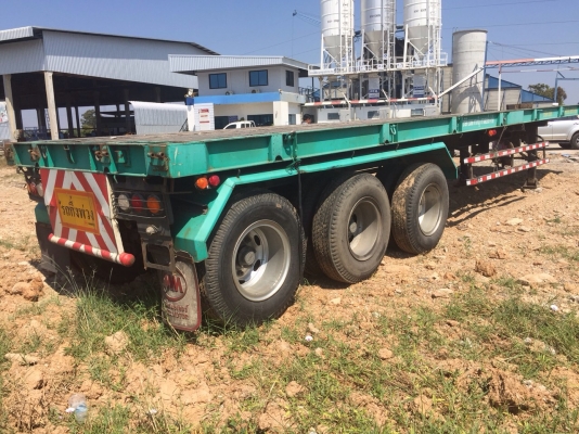 ขายหางพื้นเรียบอู่สามมิตร 3 เพลา ยาว 12 เมตร ปี 55 รถสวยพร้อมใช้งาน