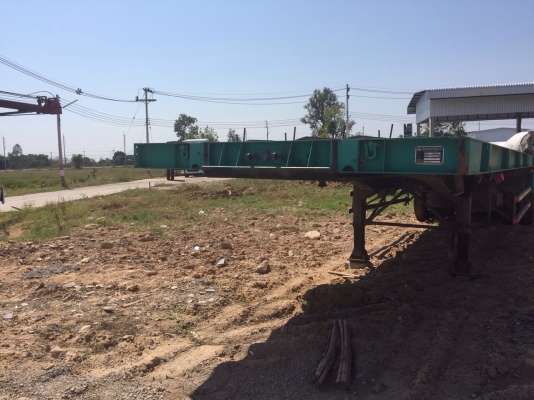 ขายหางพื้นเรียบอู่สามมิตร 3 เพลา ยาว 12 เมตร ปี 55 รถสวยพร้อมใช้งาน