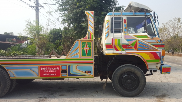 "...ขายรถดี ราคาประหยัด..." รถเทรลเลอร์ 10 ล้อ HINO KT725 2 เพลา เครื่อง EP100 = 280 แรงม้า บรรทุกรถเกี่ยวข้าว