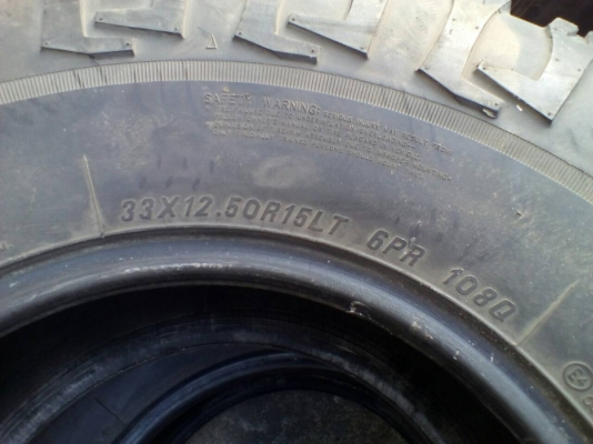 ยางMud33/12.5/15 3เส้น