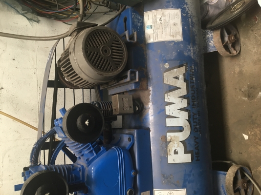 ปั้มลมมือสอง พูม่า5แรง ไฟ380