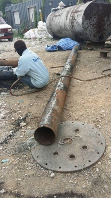 ท่อสตรีม ขนาด 8 นิ้ว หนา 6 มิล สภาพดี กก.ละ 16 บาท มีประมาณ 3 ตันครับ