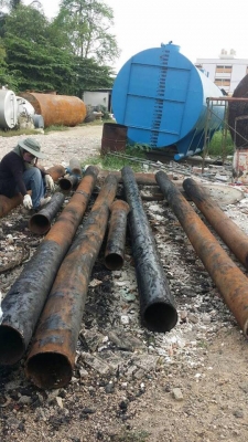 ท่อสตรีม ขนาด 8 นิ้ว หนา 6 มิล สภาพดี กก.ละ 16 บาท มีประมาณ 3 ตันครับ