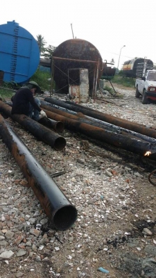 ท่อสตรีม ขนาด 8 นิ้ว หนา 6 มิล สภาพดี กก.ละ 16 บาท มีประมาณ 3 ตันครับ