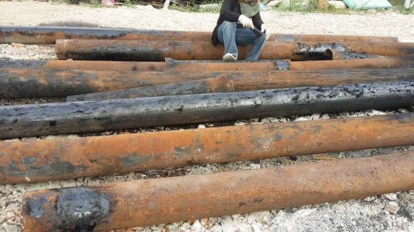 ท่อสตรีม ขนาด 8 นิ้ว หนา 6 มิล สภาพดี กก.ละ 16 บาท มีประมาณ 3 ตันครับ