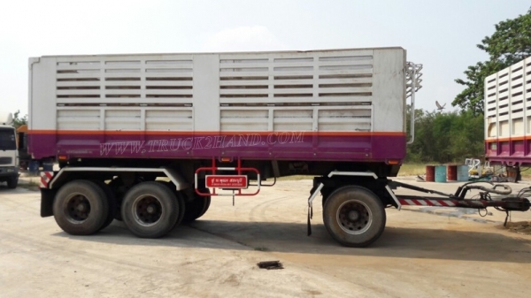 10 ล้อพ่วงดัมพ์ ยี่ห้อ SINO TRUCK รุ่น SWZ10 เครื่อง  6 สูบ  345 แรงม้า