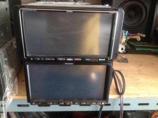 MITSUBISHI 2 DIN HDD DVD MP3 เก่าญี่ปุ่นใช้งานได้ปกติตัวละ