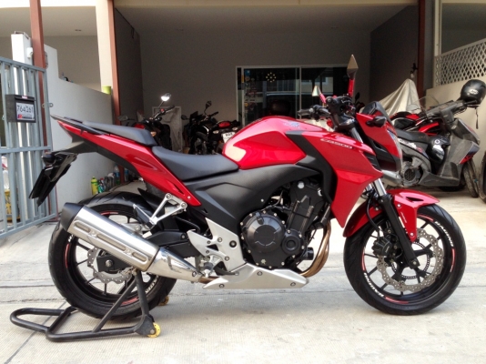((ดาวน์49000)) ขาย CB500F ปี2014 สภาพสวย สีแดงงามๆ ราคา139000 บาท