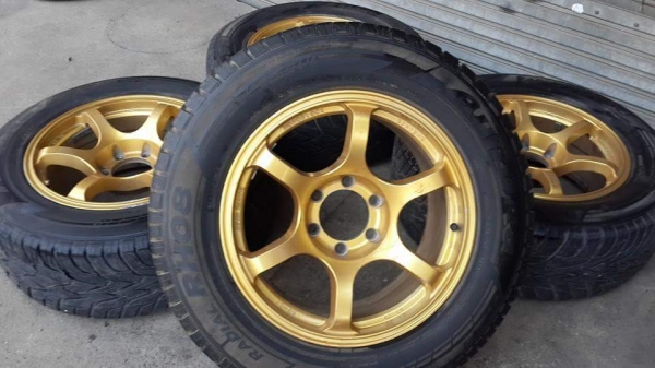 RG-2 ขอบ 18 6รู หน้า 8 หลัง 9 พร้อมยาง 265/60/18 ดอกหนาๆ