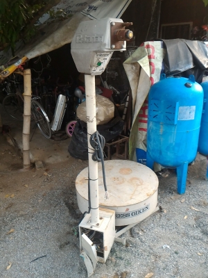 PRESS GIKEN ROTARIAN เครื่องหมุนฐานขนาดโต 80 ซม. หมุนด้วยมอเตอร์เกียร์ทดรอบขนาด 1 แรงม้า