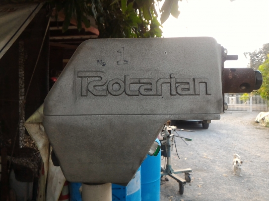 PRESS GIKEN ROTARIAN เครื่องหมุนฐานขนาดโต 80 ซม. หมุนด้วยมอเตอร์เกียร์ทดรอบขนาด 1 แรงม้า