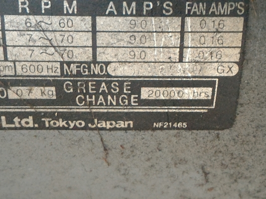 PRESS GIKEN ROTARIAN เครื่องหมุนฐานขนาดโต 80 ซม. หมุนด้วยมอเตอร์เกียร์ทดรอบขนาด 1 แรงม้า