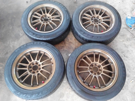 RE30 ขอบ15 กว้าง7 4รู100 ล้อสีเดิม สวยๆ