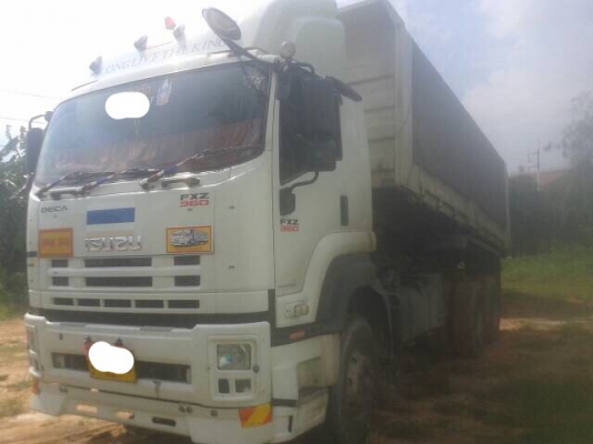 ขายรถบรรทุก 22 ล้อพ่วงแม่ลูกดัมพ์ ISUZU DECA 360 แรงม้าปี 2552 ลูกพ่วงสามมิตร 3 เพลา ราคา 2400000