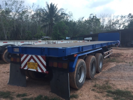 ขายหางเทรลเลอร์พื้นเรียบอู่สามมิตร 3 เพลาปี 2545 ราคา 320000