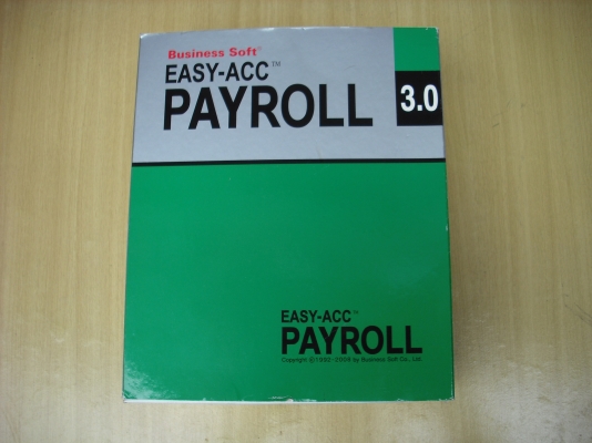 โปรแกรมบัญชีเงินเดือนและค่าแรง EASY-ACC PAYROLL VERSION 3.0 SUPPORT DOS / WINDOWS 95-98 / Win NT MEDIA Disk 3.5" ลิขสิทธฺ์ถูกต้อ