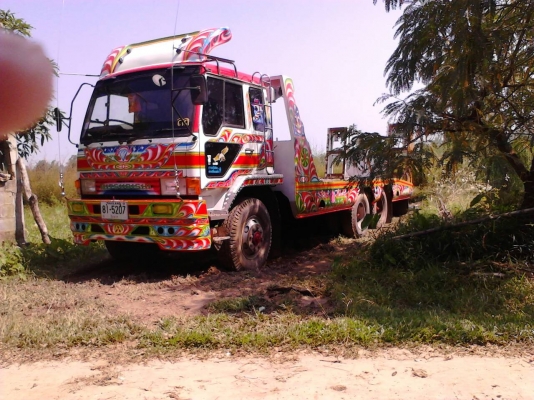 เจ้าของฝากขาย เทเลอร์ขึ้นรถเกี่ยว FUSO FN527TD 2เพลา เครื่อง6D16 190แรง