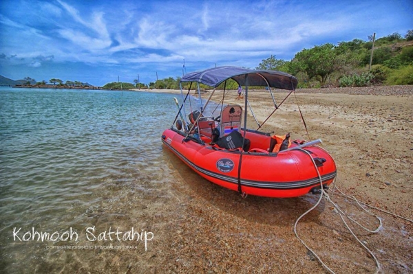 ขายเรือยางท้องไฟเบอร์แต่งเต็มพร้อมใช้