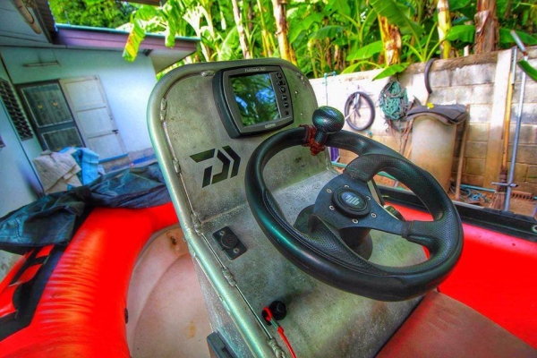 ขายเรือยางท้องไฟเบอร์แต่งเต็มพร้อมใช้