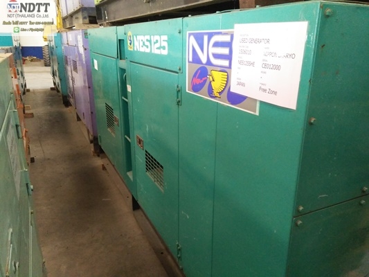 ขาย NIPPON SHARYO NES125SHE เครื่องปั่นไฟ เก่าญี่ปุ่นไม่เคยใช้งานในไทยครับ