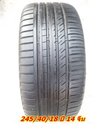 ขายล้อRS ขอบ18 6รู หน้า8หลัง9 ET20พร้อมยาง  4 ล้อ