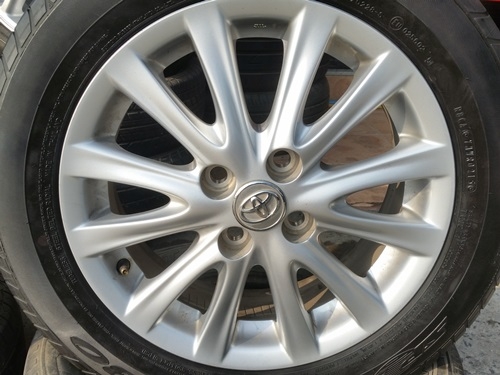 ขายล้อTOYOTA VIOS12 ก้านยาง ปี15/3+14/1เส้น  4 ล้อ
