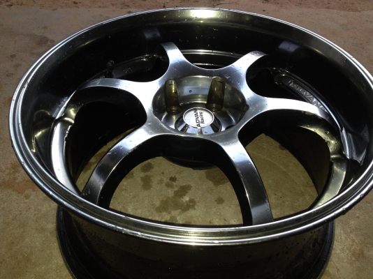 ขายล้อแม็ก ADVAN RS ขอบ 18 หน้า 8 หลัง 9 5 รู 114 สีเดิมๆ