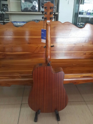 4,400.-กีต้าร์โปร่งเว้าไฟฟ้า มือซ้าย Mantic 41 นิ้ว รุ่น AG-370CLE สีไม้ด้าน EQ อย่างดี ของใหม่