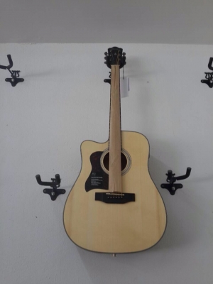 4,400.-กีต้าร์โปร่งเว้าไฟฟ้า มือซ้าย Mantic 41 นิ้ว รุ่น AG-370CLE สีไม้ด้าน EQ อย่างดี ของใหม่