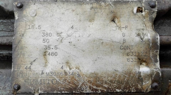 Sell>> มอเตอร์เกียร์ Sumitomo Cyclo Drive 25 HP. 380V. ทด 1:21 เพลาออกประมาณ 70 RPM. วิ่งเงียบพร้อมใช้งาน!! (สีเดิมๆไม่ทำสี)