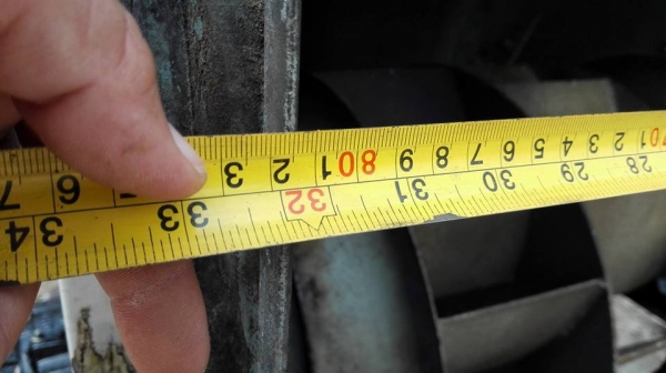 โบวเวอร์ขนาดใหญ่ NICOTRA มอเตอร์ Mitsubishi 30 HP. 380V. ใบพัด 28" แบบ 2 ชั้น สภาพสวยหมุนนิ่มพร้อมใช้.