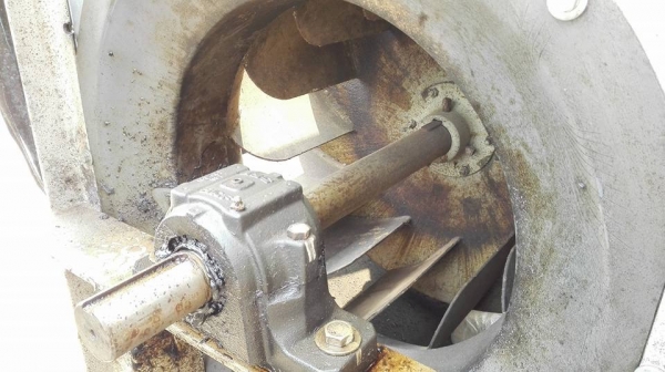 โบวเวอร์ขนาดใหญ่ NICOTRA มอเตอร์ Mitsubishi 30 HP. 380V. ใบพัด 28" แบบ 2 ชั้น สภาพสวยหมุนนิ่มพร้อมใช้.